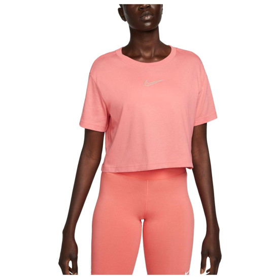 Nike Γυναικεία κοντομάνικη μπλούζα crop
